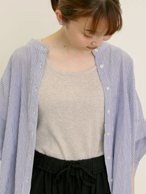 Samansa Mos2「テレコノースリ」|Tシャツ・カットソー|