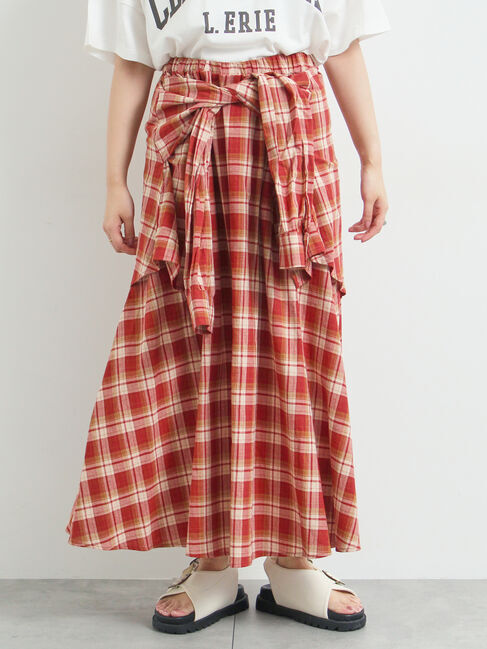 SM2「シャツ巻き風チェックスカート」|スカート|