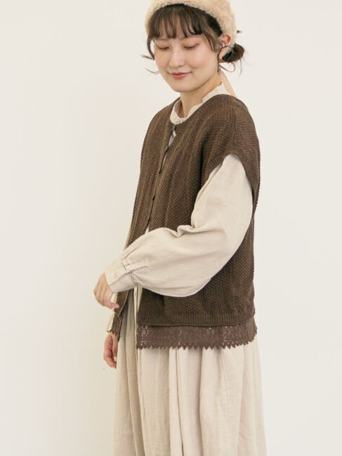 Samansa Mos2「2WAY裾レースかのこベスト」|ダウンベスト・ベスト|