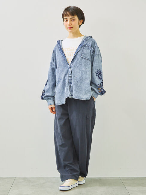 SM2「袖口シアー切替ロゴプリントカットソー」|Tシャツ・カットソー|