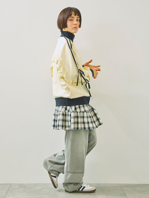 SM2「リボンフリルトラックジャージ」|ブルゾン・スタジャン|