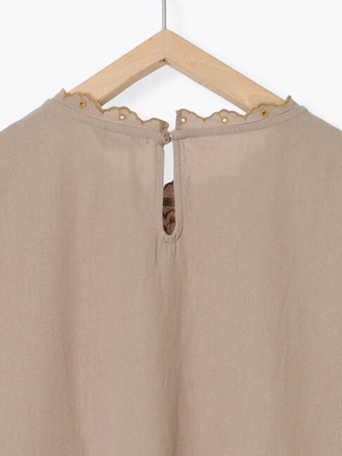 Samansa Mos2「【S/Mサイズ】配色刺繍ワンピース」|ワンピース|