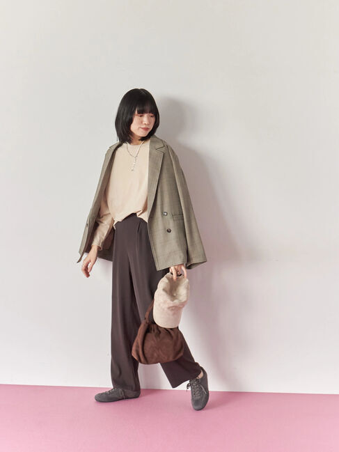 Samansa Mos2 blue「パール&チェーンミックスネックレス」|その他|