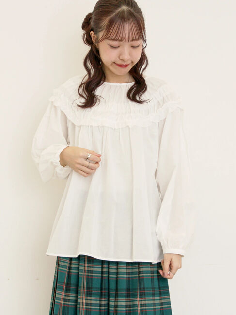 Samansa Mos2「◎2WAYギャザーブラウス」|シャツ・ブラウス|
