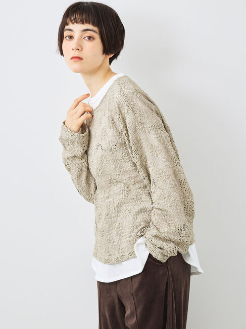 SM2「透かし柄ふくれジャカードプルオーバー」|Tシャツ・カットソー|