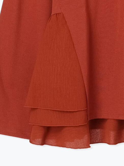 Samansa Mos2 blue「ペプラムドッキングカットソー」|Tシャツ・カットソー|