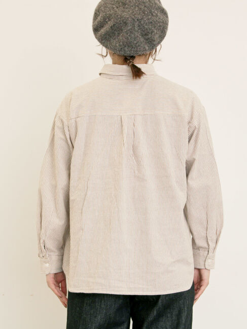 Samansa Mos2「ワンポイントロゴ刺繍シャツ」|シャツ・ブラウス|