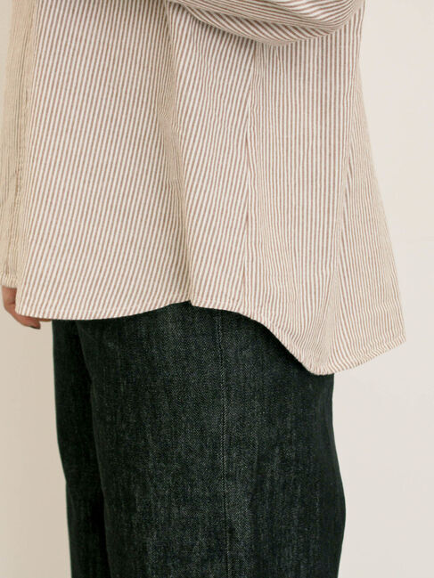 Samansa Mos2「ワンポイントロゴ刺繍シャツ」|シャツ・ブラウス|