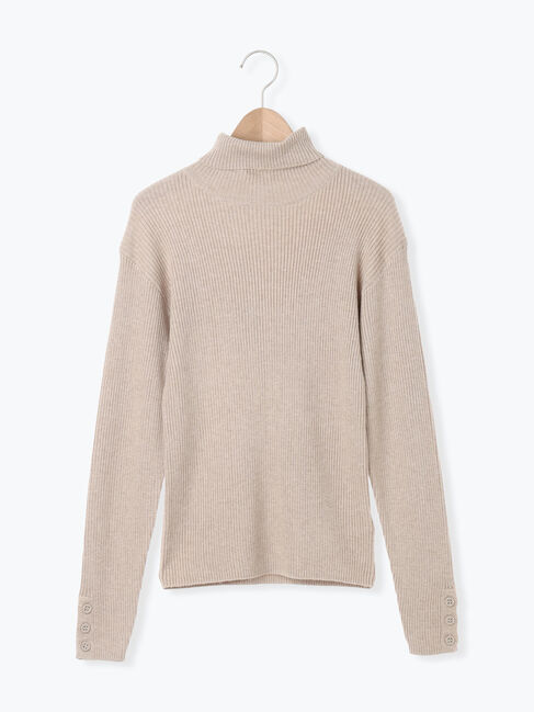 Samansa Mos2「【ゆべし&times;Samansa Mos2】ティペット付リブニット」|ニット・セーター|