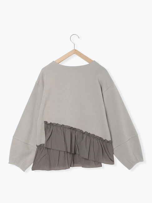 Samansa Mos2 blue「ペプラムドッキングプルオーバー」|Tシャツ・カットソー|