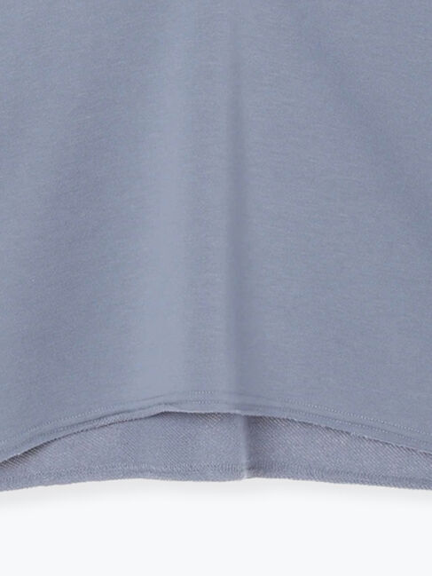 Samansa Mos2 blue「◎裏毛深Vネックプルオーバー」|Tシャツ・カットソー|