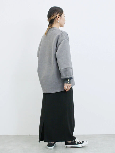 Samansa Mos2 blue「【マシンウォッシャブル】マルチスタイルボンディングブルゾン」|ブルゾン・スタジャン|