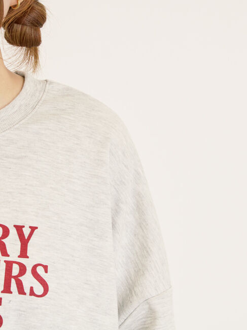 Samansa Mos2「プリントゆるスウェット」|Tシャツ・カットソー|