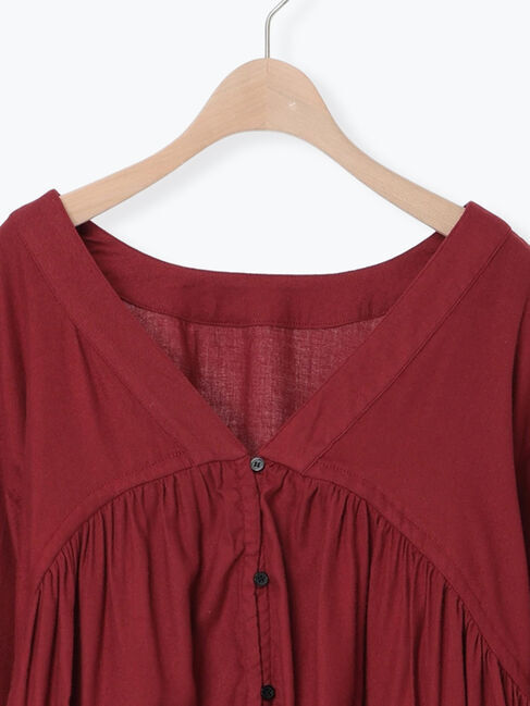 Samansa Mos2「前後2WAYドロストチュニック」|シャツ・ブラウス|