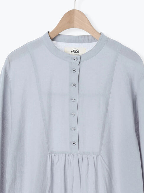 Samansa Mos2「【Alice&times;Samansa Mos2】スタンドネック裾タックワンピ」|ワンピース|