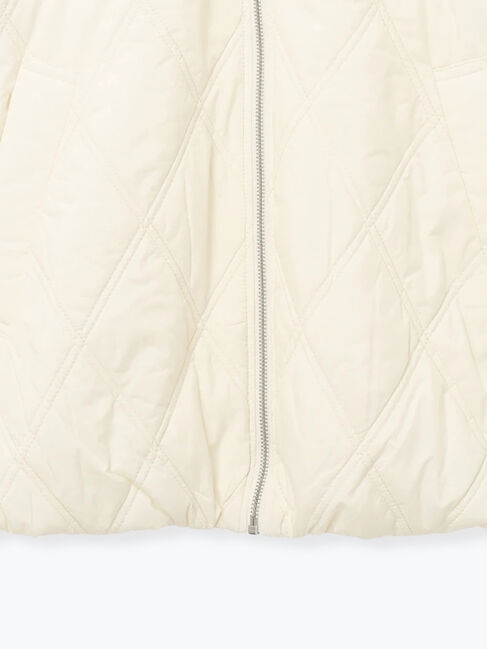 Samansa Mos2 blue「バルーンキルトジャケット」|その他|