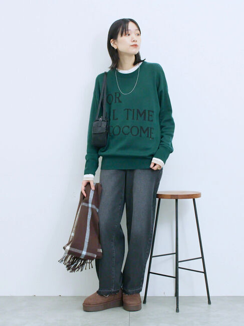 Samansa Mos2 blue「ストレートデニムパンツ」|その他|