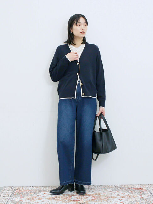 Samansa Mos2 blue「ストレートデニムパンツ」|その他|