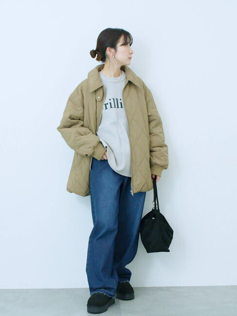 Samansa Mos2 blue「ストレートデニムパンツ」|その他|