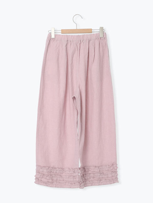 Samansa Mos2「【Cross&times;Linen】裾フリルパンツ」|その他|