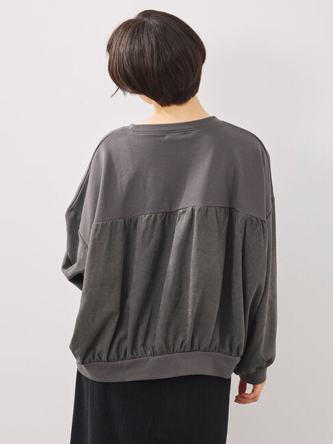 SM2「布帛切替裏毛プルオーバー」|Tシャツ・カットソー|