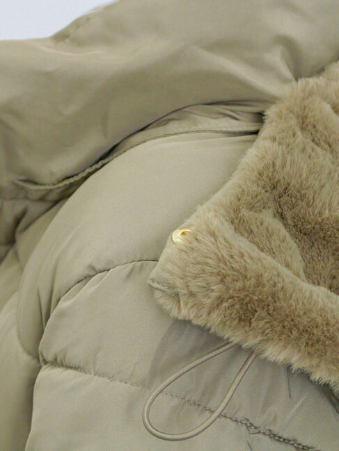 Samansa Mos2 blue「スタイルアップパデットコート」|その他|