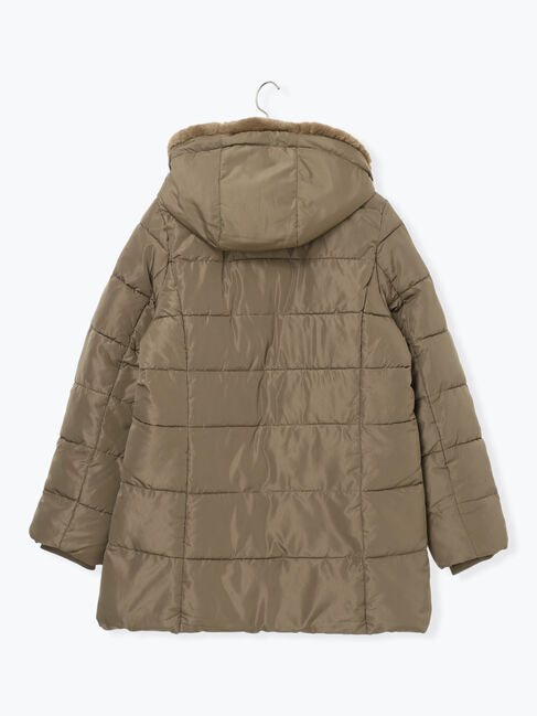 Samansa Mos2 blue「スタイルアップパデットコート」|その他|