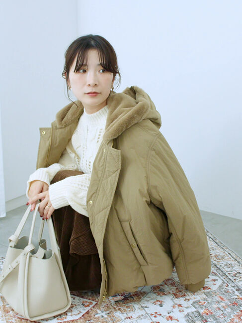 Samansa Mos2 blue「N-2Bジャケット」|その他|ベージュ