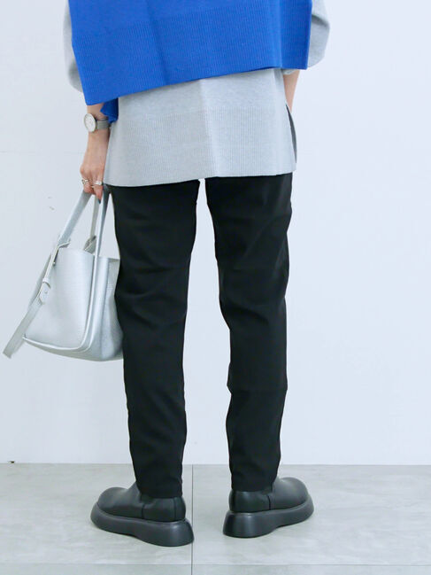 Samansa Mos2 blue「裏起毛ストレッチパンツ」|その他|