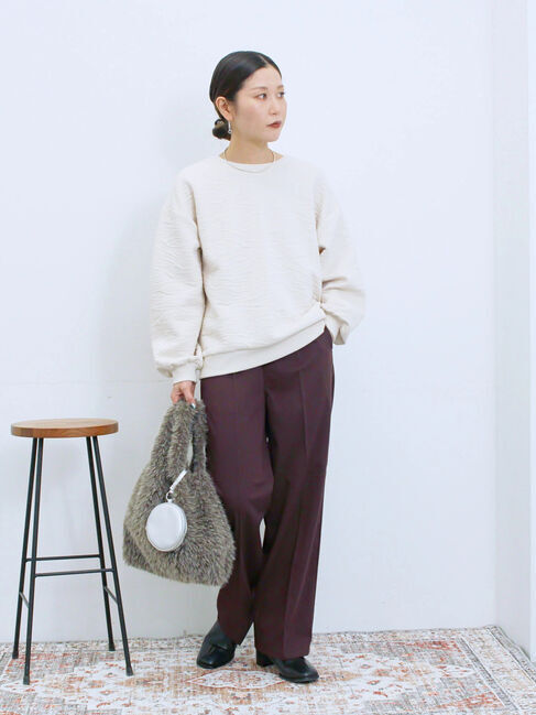 Samansa Mos2 blue「フェイクファーマルシェバッグ」|その他|