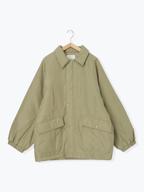 Samansa Mos2 blue「襟付中綿ブルゾン」|ブルゾン・スタジャン|