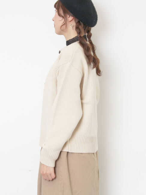 Samansa Mos2「◎刺繍カーディガン」|カーディガン|