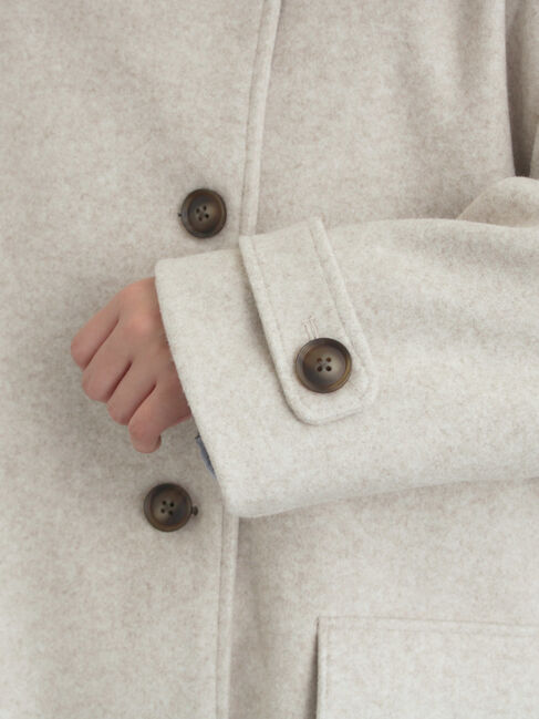 Samansa Mos2「ウールライクスタンドネックコート」|その他|