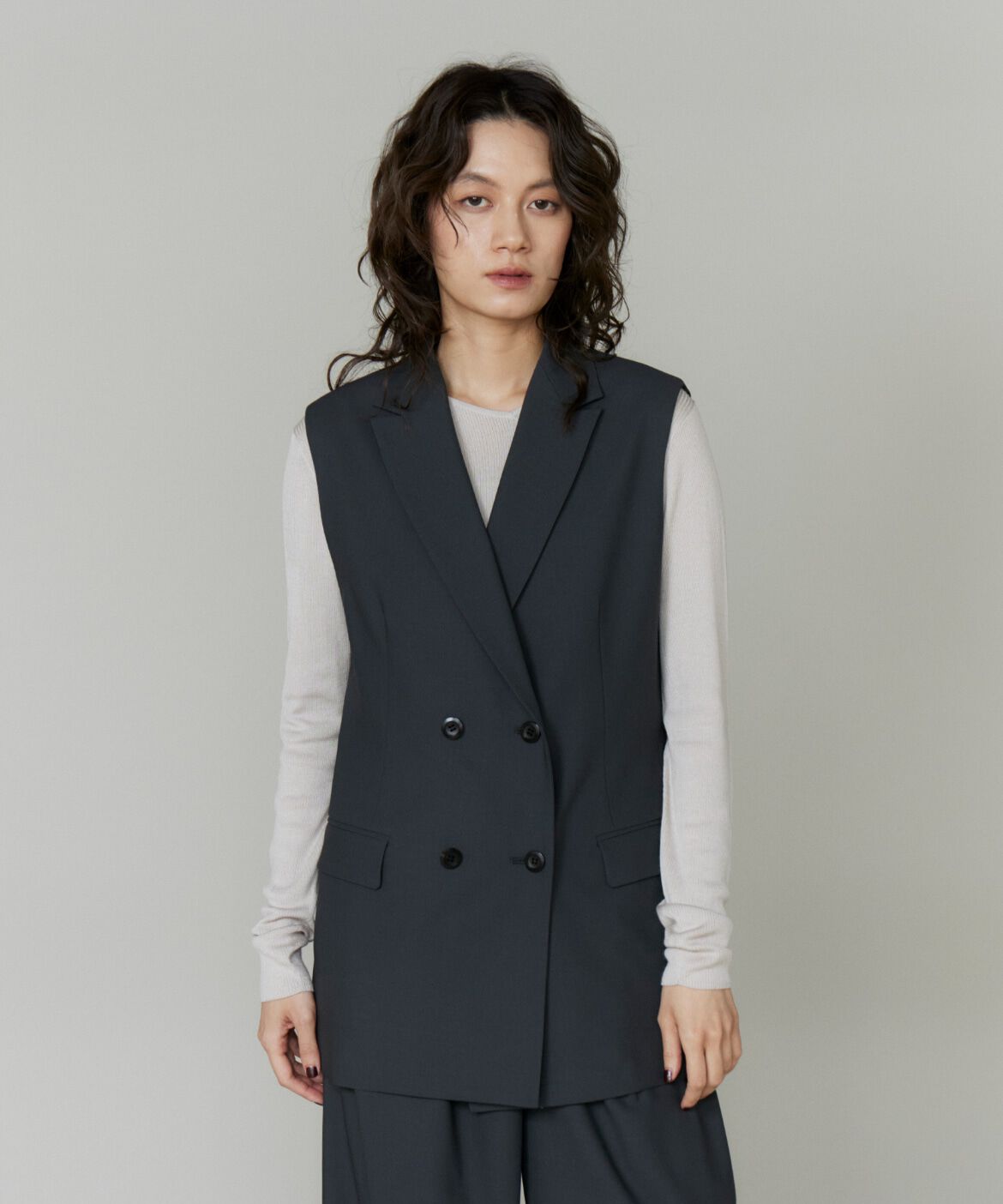 la veille by SUPERIOR CLOSET「ダブルブレストジレ」|ダウンベスト・ベスト|