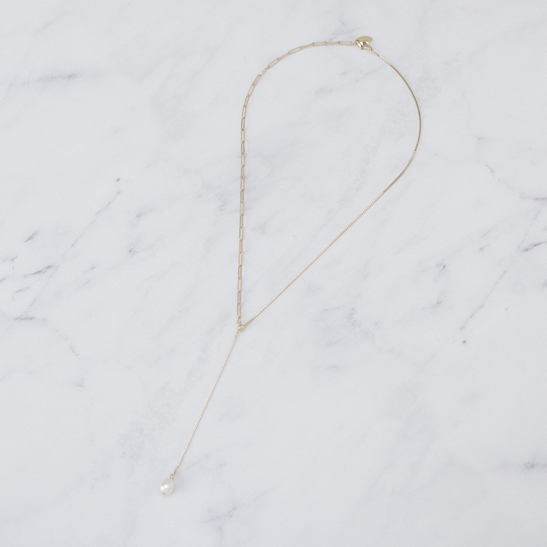 UNTITLED「淡水パールトップYネックレス」|ネックレス|