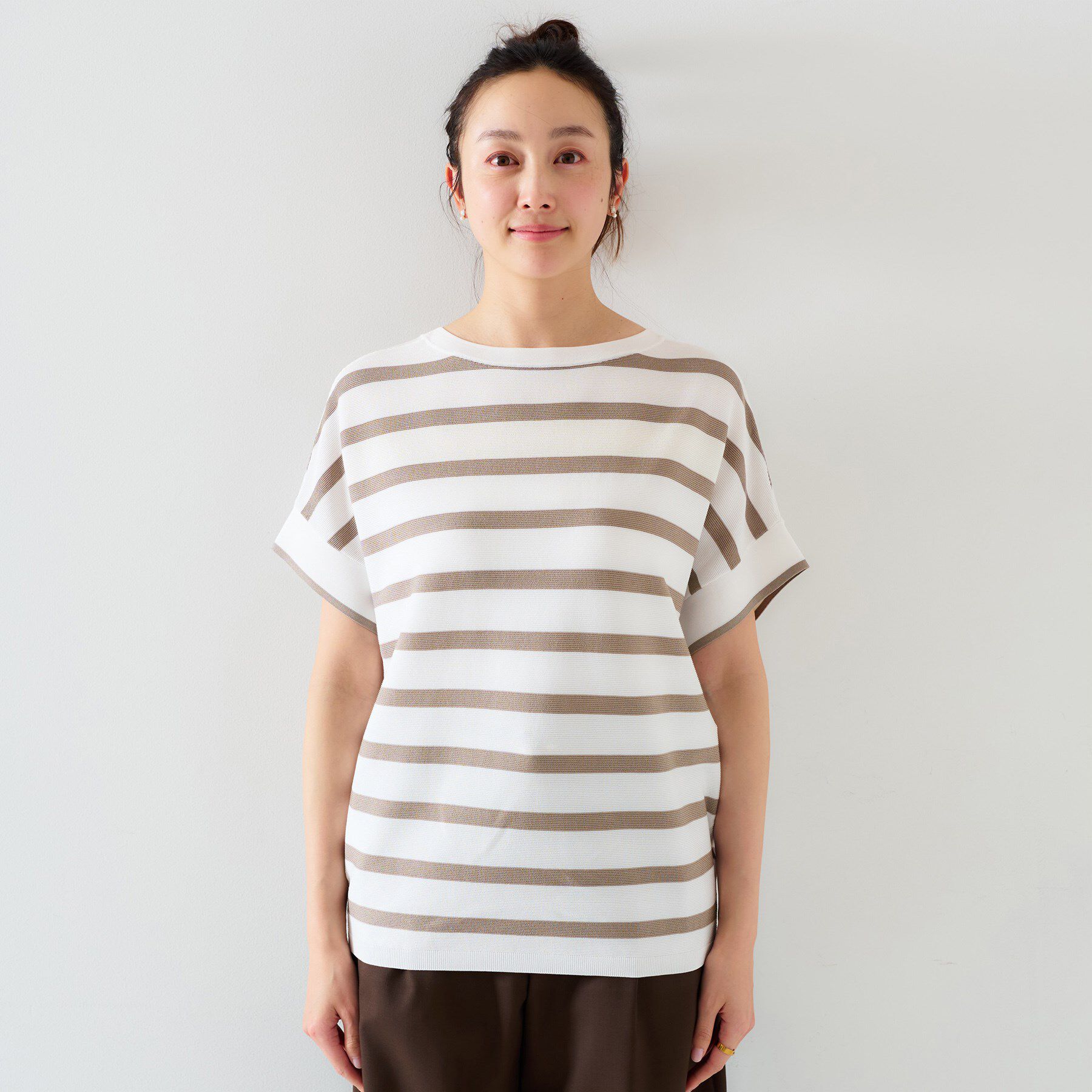 UNTITLED「【12色展開/体型カバー/2way】バウンドスリーブニット」|ニット・セーター|