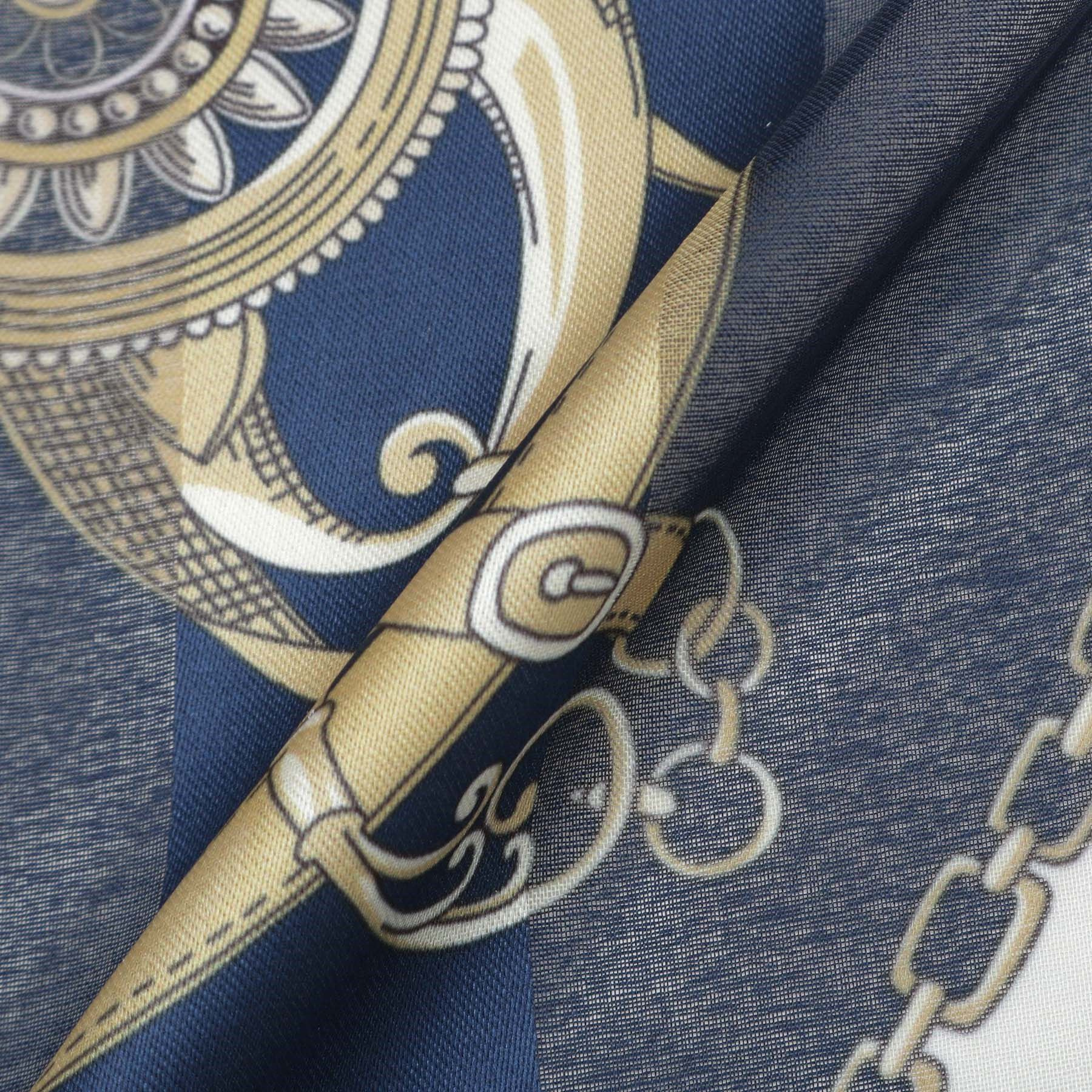 UNTITLED「【手洗い／88cm正方形】シアー素材チェーン柄スカーフ」|バンダナ・スカーフ|