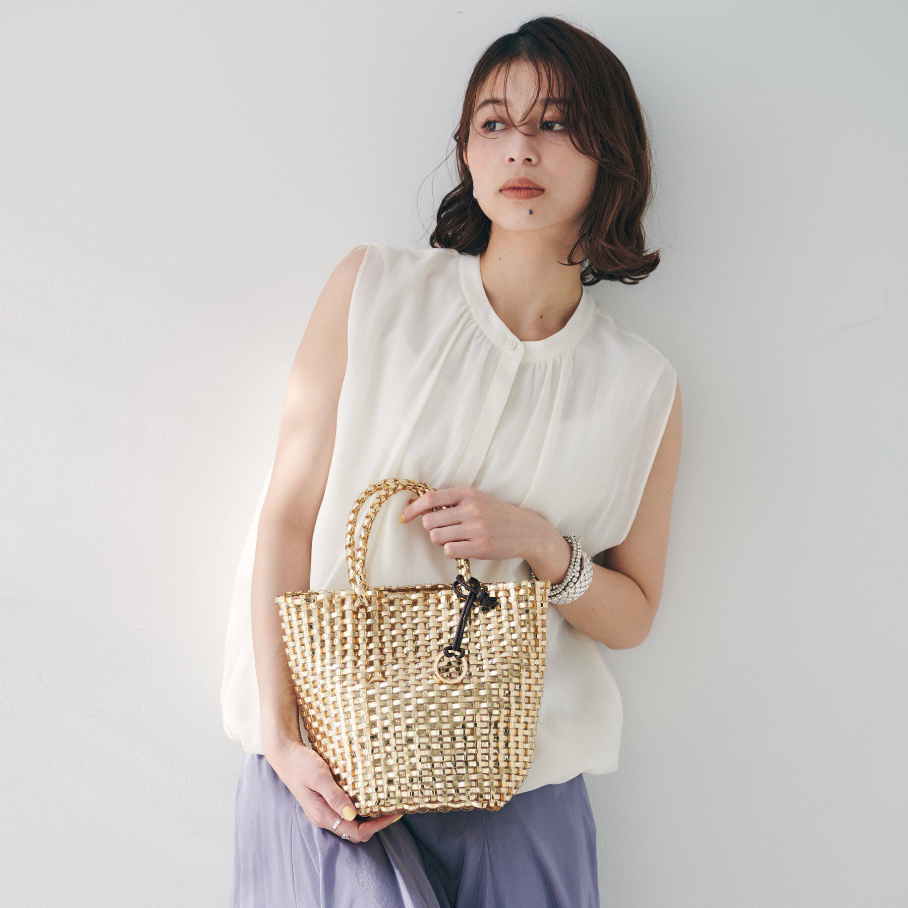 UNTITLED「メタリックメッシュトート」|トートバッグ|