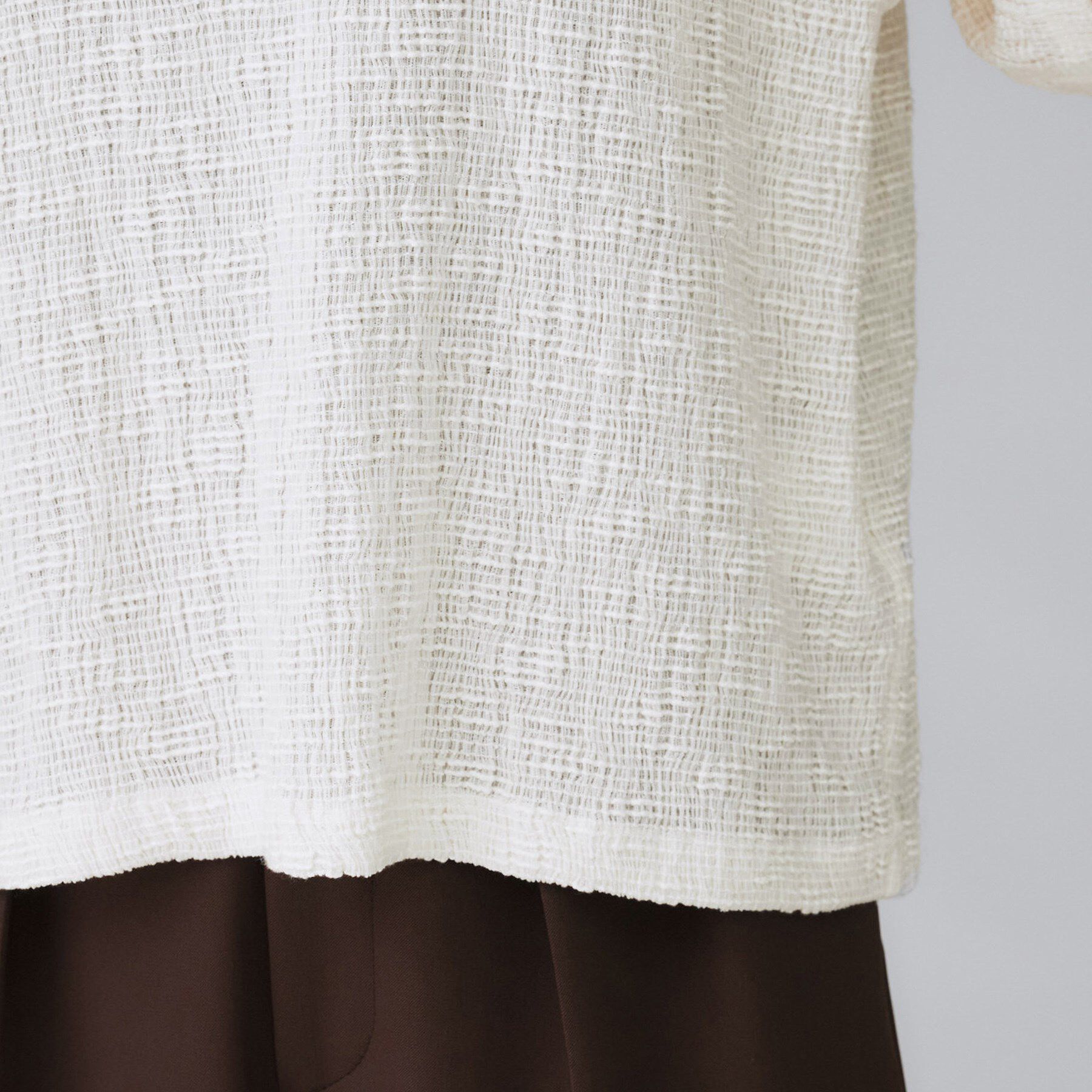 UNTITLED「【五分袖/ジャージトップス】スラブカールマイヤープルオーバー」|Tシャツ・カットソー|