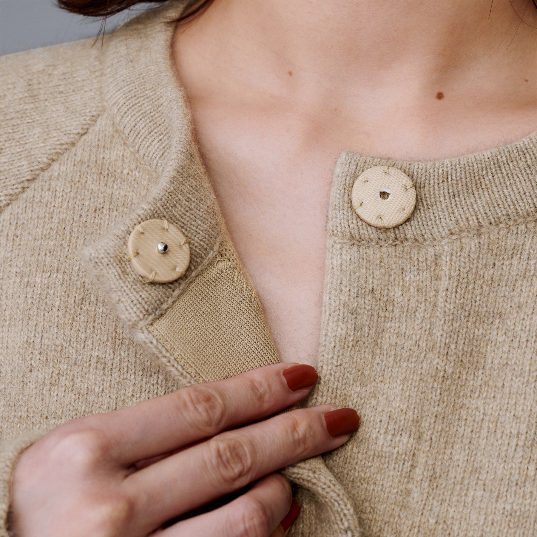 UNTITLED「【軽アウター/ミドル丈】ウールニットコーディガン」|カーディガン|