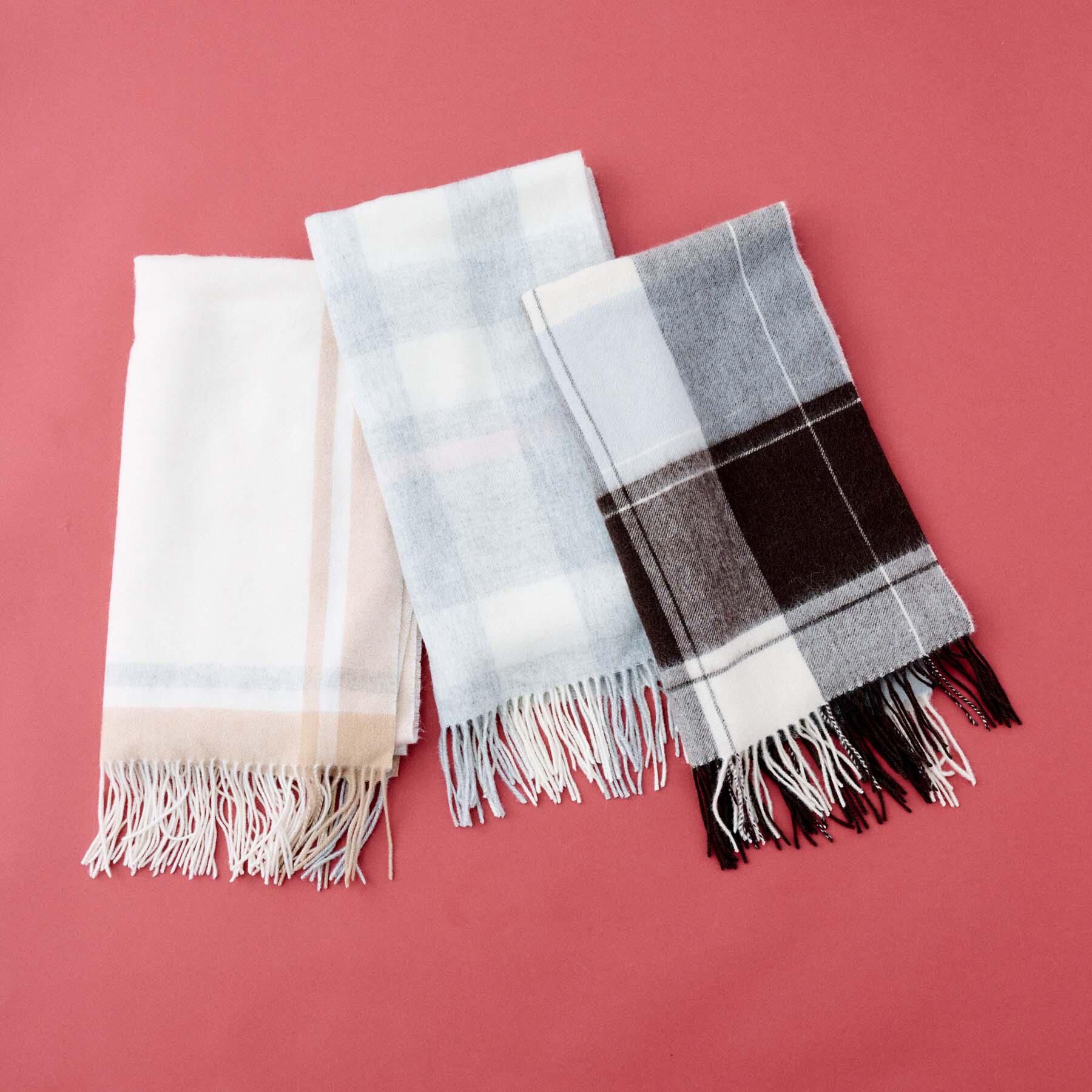 UNTITLED「【名品／定番人気】ウールチェックストール」|ストール|