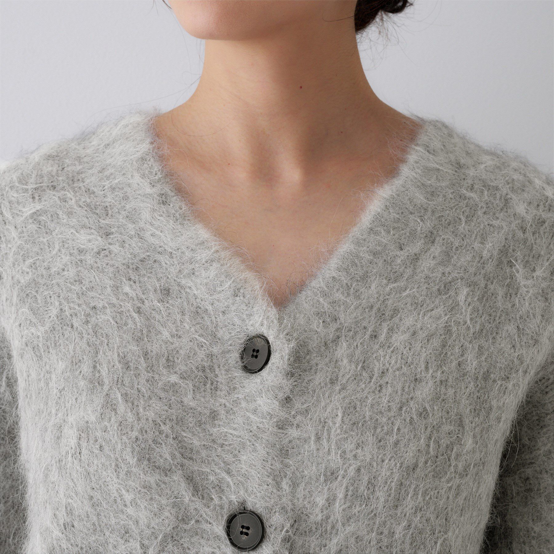 UNTITLED「【ゆったり/モヘヤニット】アルパカ混シャギー カーディガン」|カーディガン|