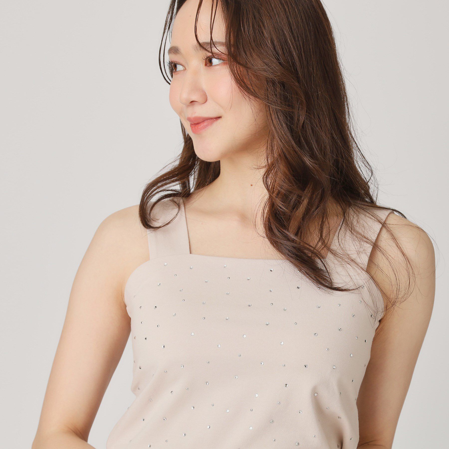 COUP DE CHANCE「【洗える／日本製】ジルコンキャミソール」|キャミソール|