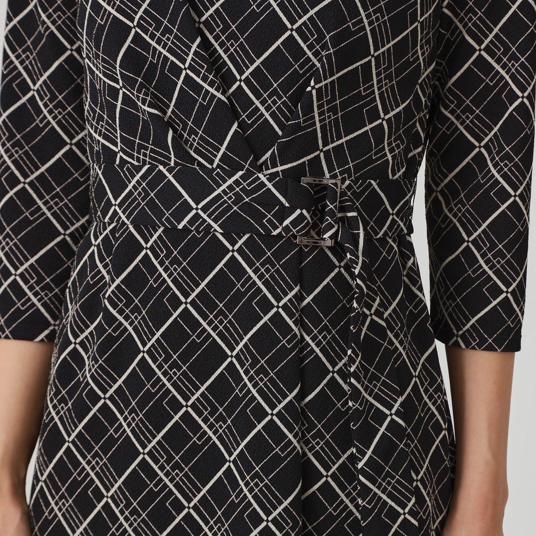 COUP DE CHANCE「【手洗い可／日本製】ジャージ素材のプリント柄ワンピース」|ワンピース|