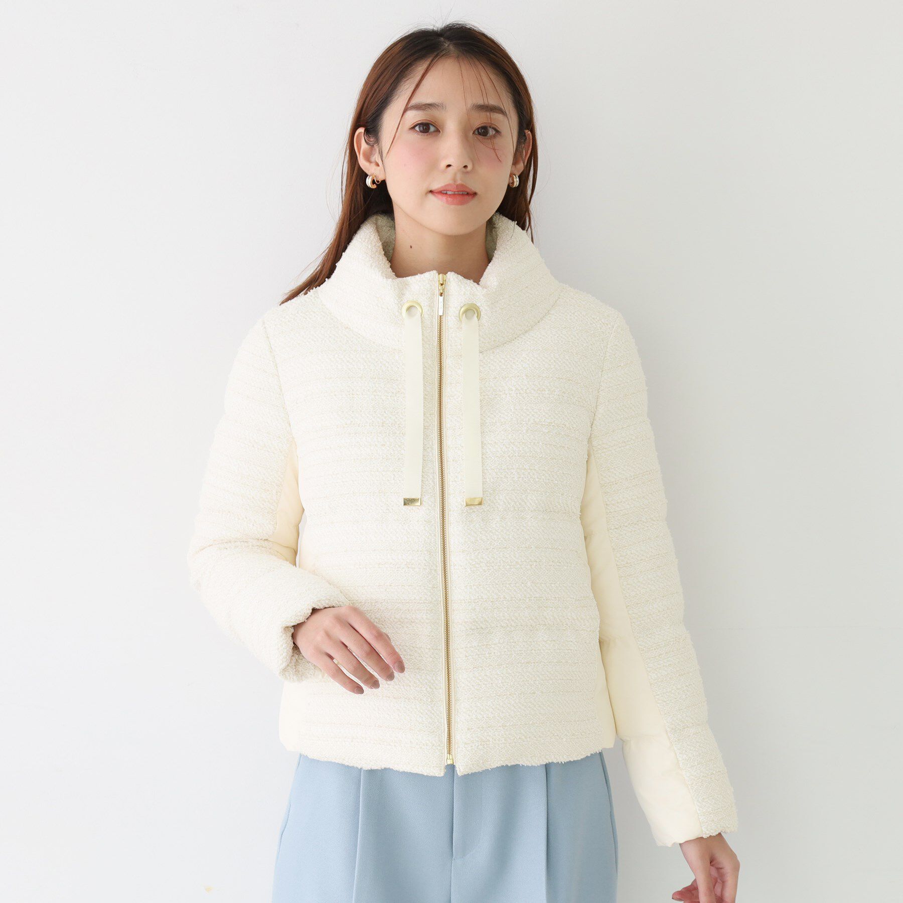 COUP DE CHANCE「【ショート丈】ツイードダウン」|ダウン|