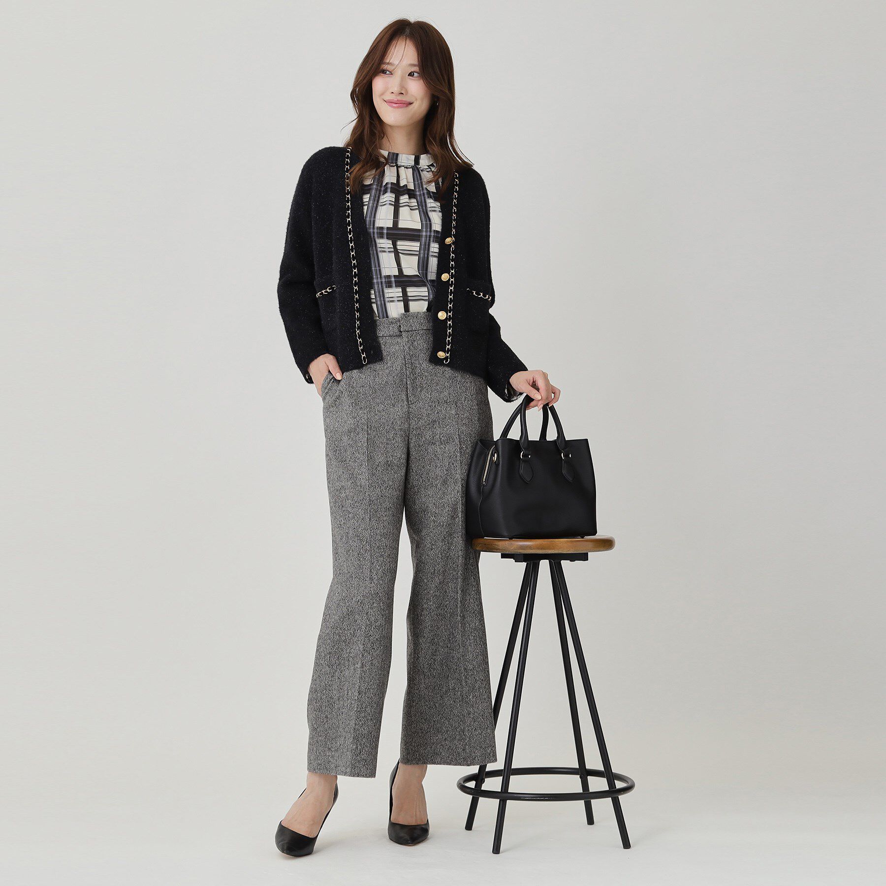 COUP DE CHANCE「【日本製】ラメ入りツイードパンツ」|その他|