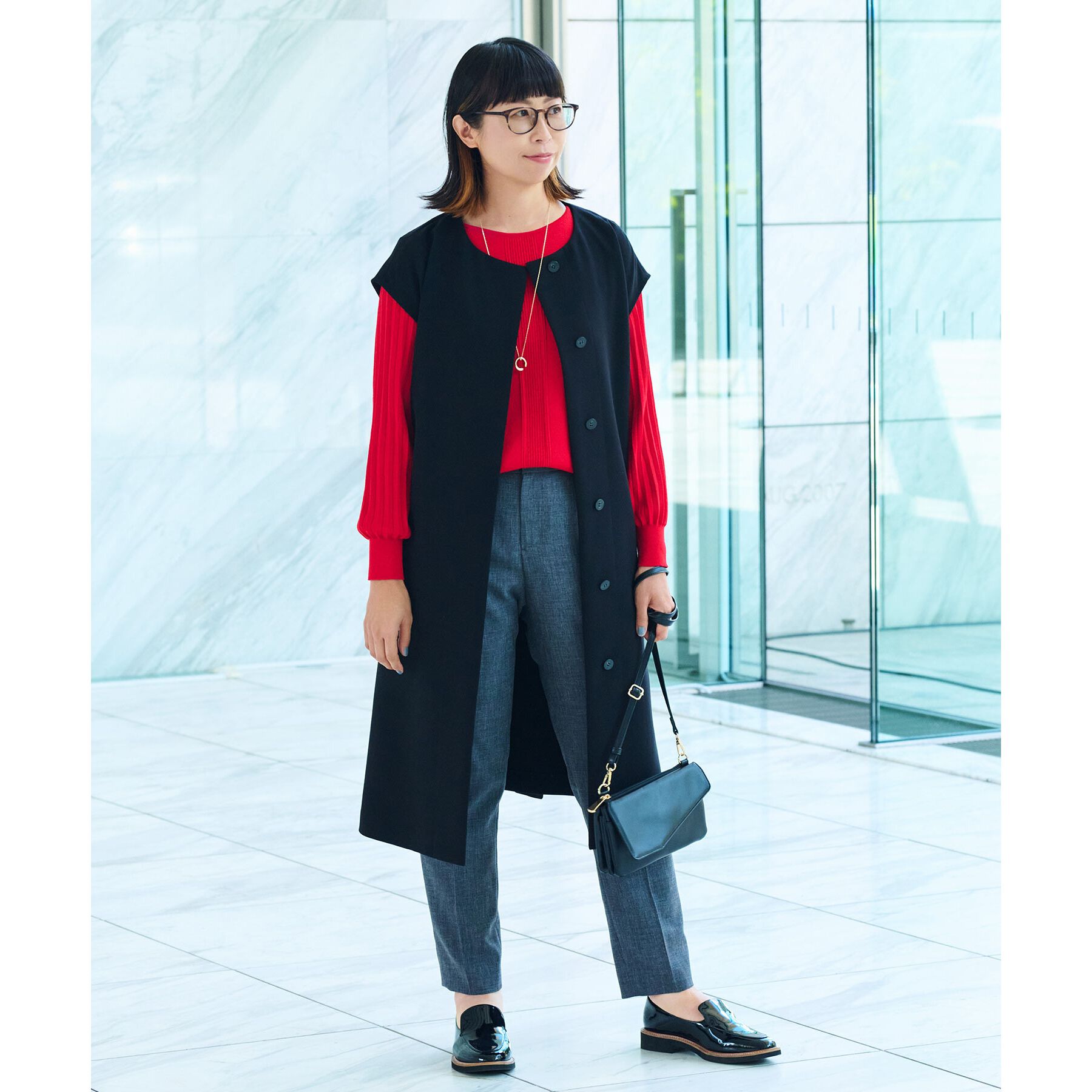 Reflect「【大人気ニットに新色登場！マイカラニット+／細見え／WEB限定カラーあり／マシンウォッシュ可／選べる」|ニット・セーター|