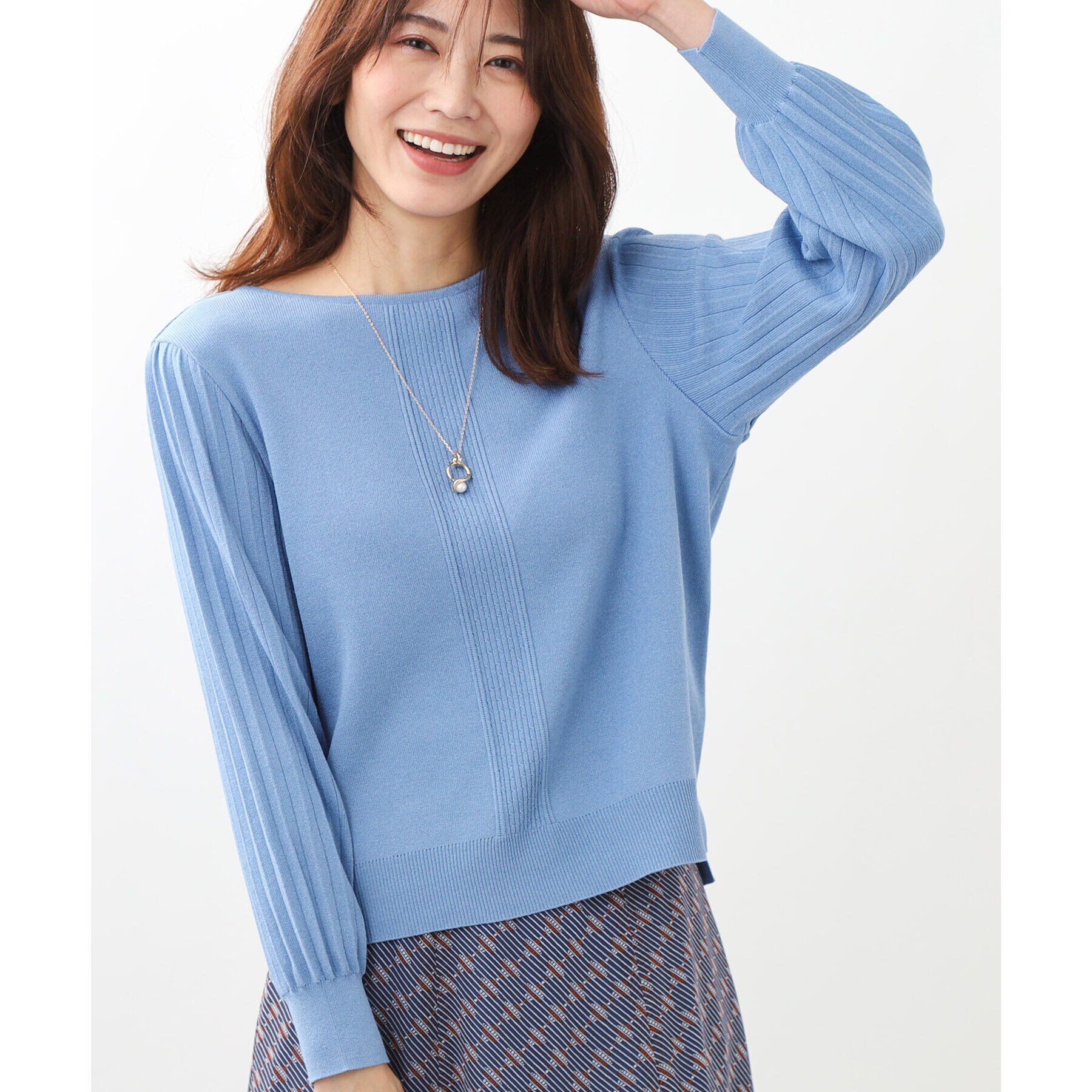 Reflect「【大人気ニットに新色登場！マイカラニット+／細見え／WEB限定カラーあり／マシンウォッシュ可／選べる」|ニット・セーター|