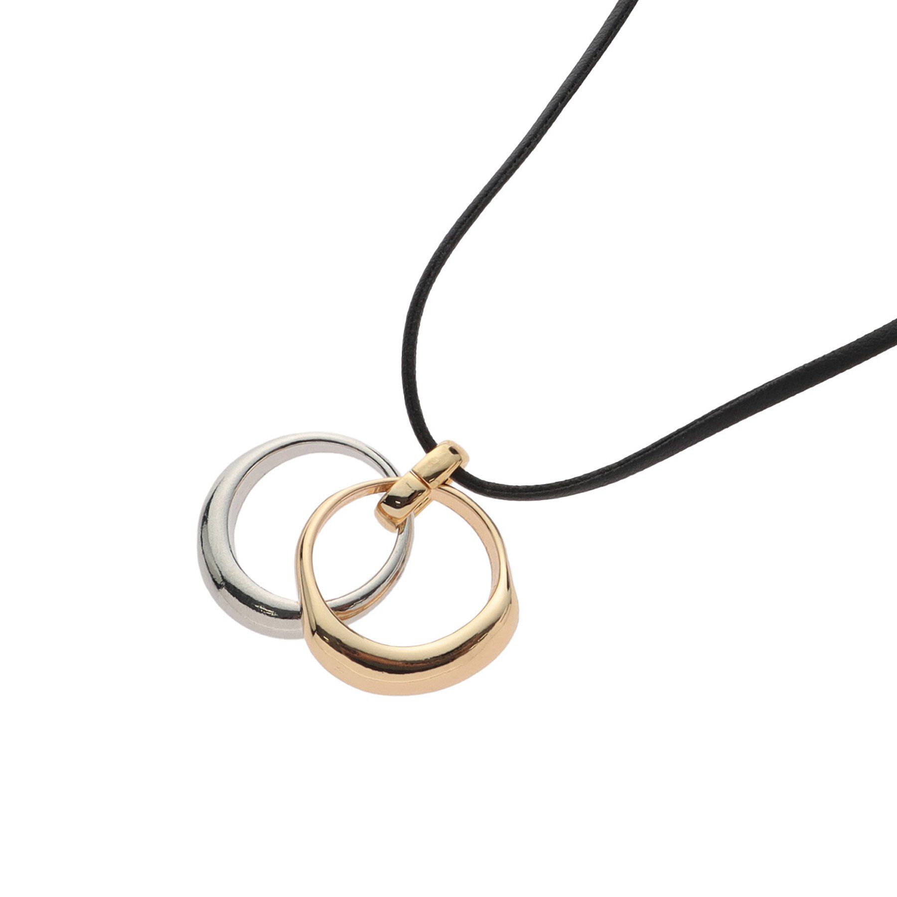 Reflect「【カジュアルにもエレガントにも◎】ダブルリングネックレス」|ネックレス|シルバー(506)