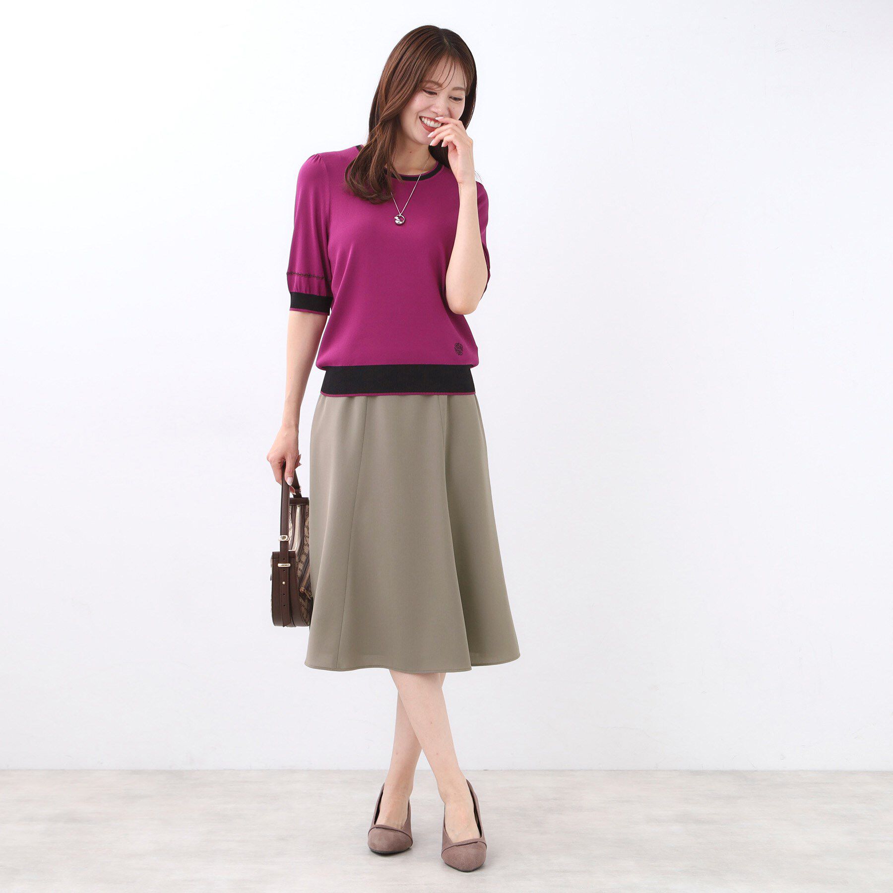 Reflect「【美シルエット】ソフトマーメイドスカート」|スカート|